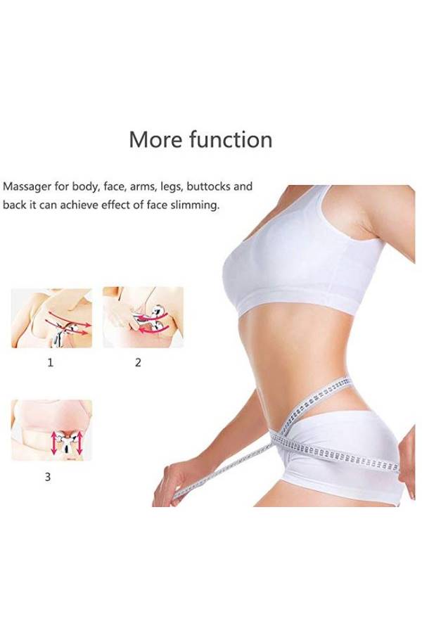 3D Face Massage Roller Silver 168grams - Image 4