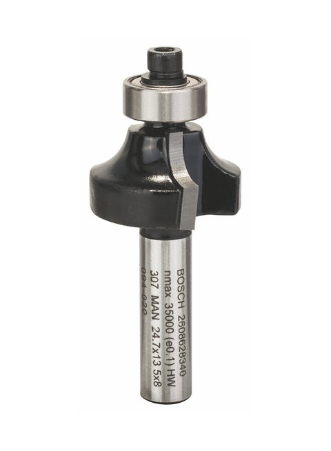 Rounding Router Drill Bit Silver/Black
