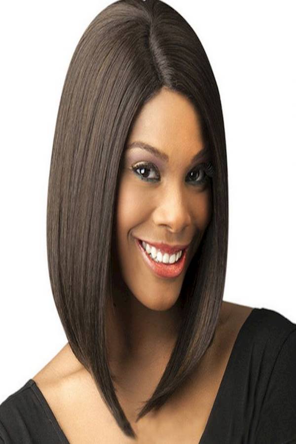 Generic Short Straight Hair Wig Black 