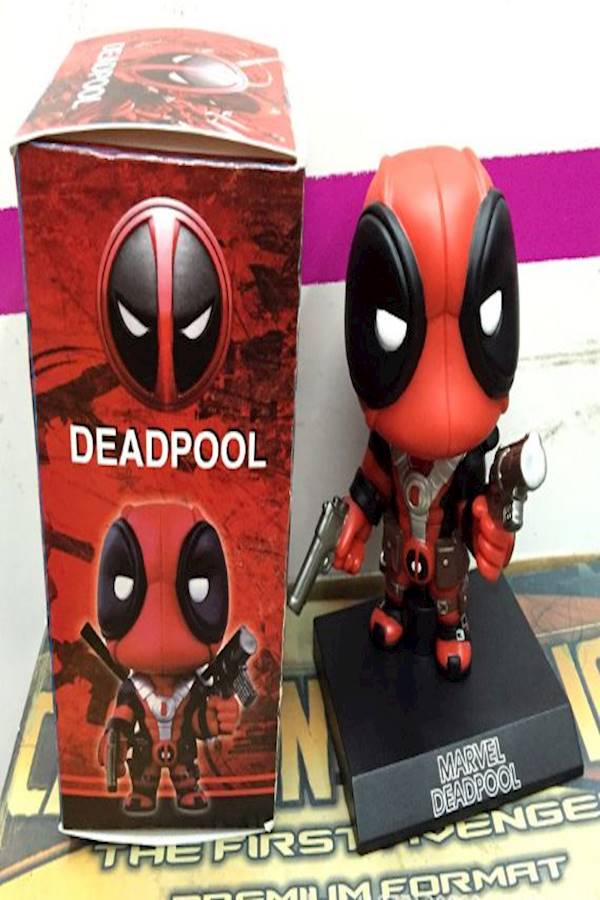 X-Men's deadpool Q version shaking head doll decoration toy Room tabletop display - Image 3