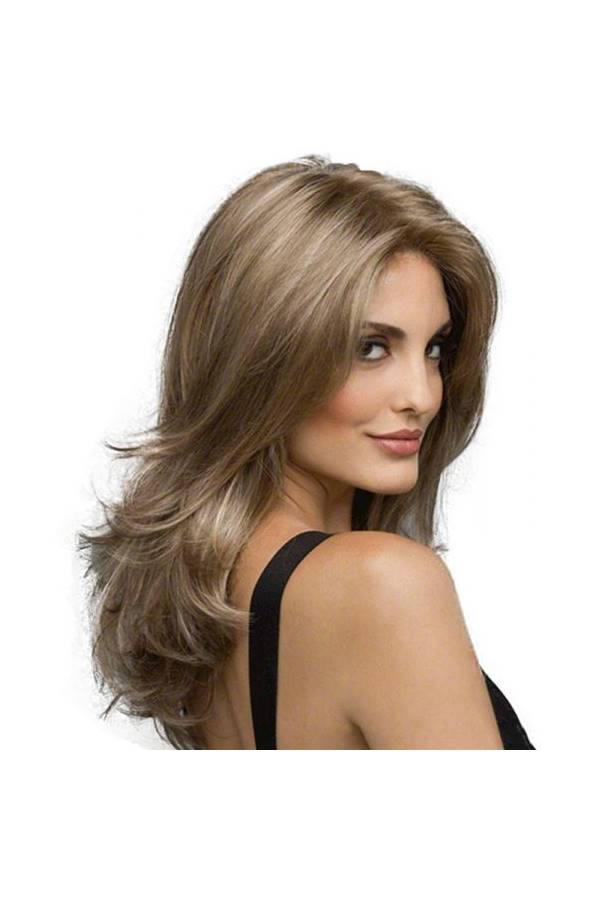 Long Curly Hair Wig Brown - Image 3
