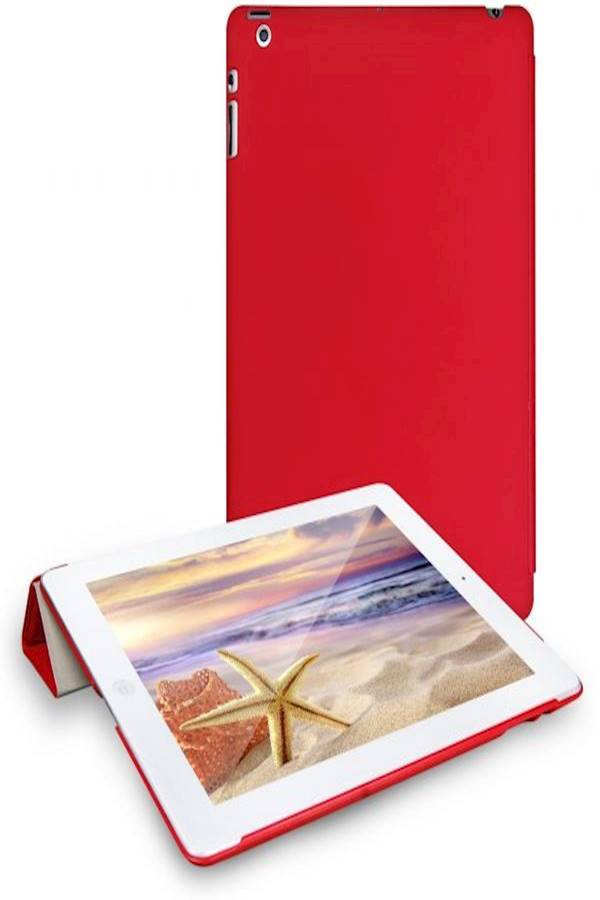 Slim Fit iPad Smart Cover Case For Apple iPad 2 iPad 3 iPad 4 Red  - Image 2