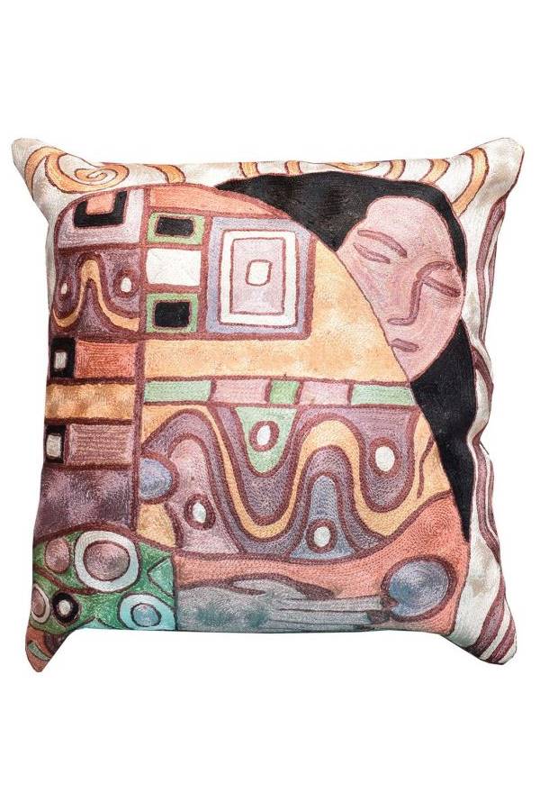 Picasso Printed Cushion Cover linen Multicolour 45x45cm - Image 1