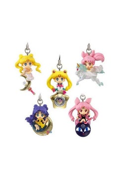 5-Piece Twinkle Dolly Sailor Moon Keychain Set 5cm