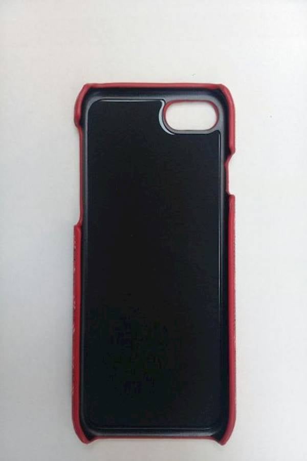 Generic - E- Goyard Pattern Case Cover For Apple iPhone 7/8 Red - Image 1