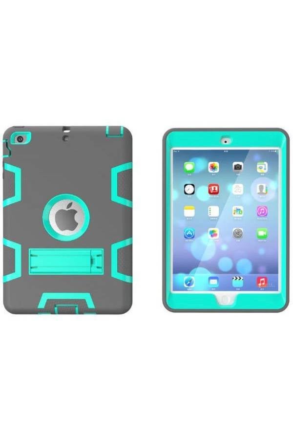 Shockproof Dirtproof Dual Layer Rubber Case Cover With Hard Stand For Apple iPad Mini Multi Color - Image 2