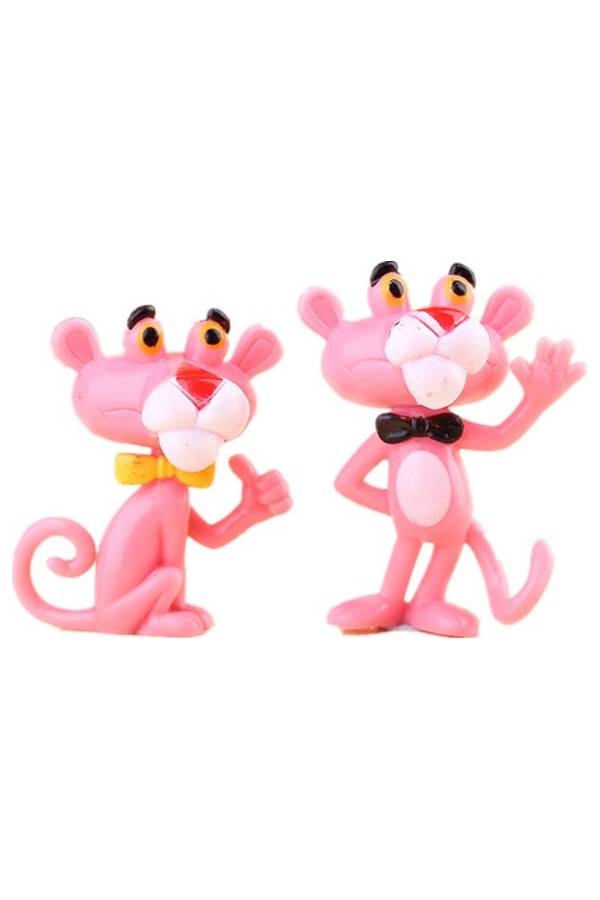 Generic - 6-Piece Pink Panther Animal Figure Set - Image 1