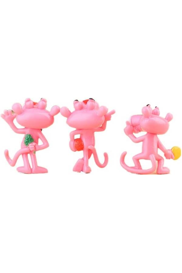 Generic - 6-Piece Pink Panther Animal Figure Set - Image 1