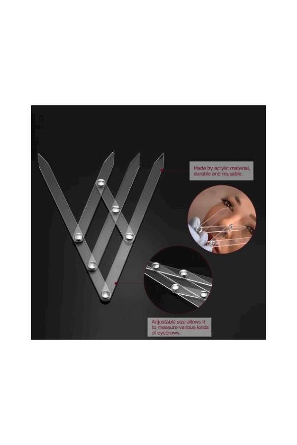 Beauenty Eyebrow Ruler White - Image 3