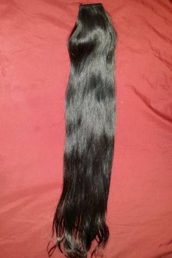 Generic - Clip In Human Hair Extension Black - Image 1