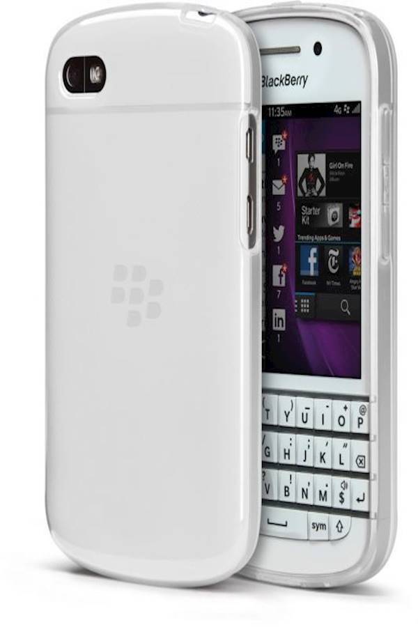Generic - Protective Case Cover For BlackBerry Q10 With Screen Protector White - Image 1