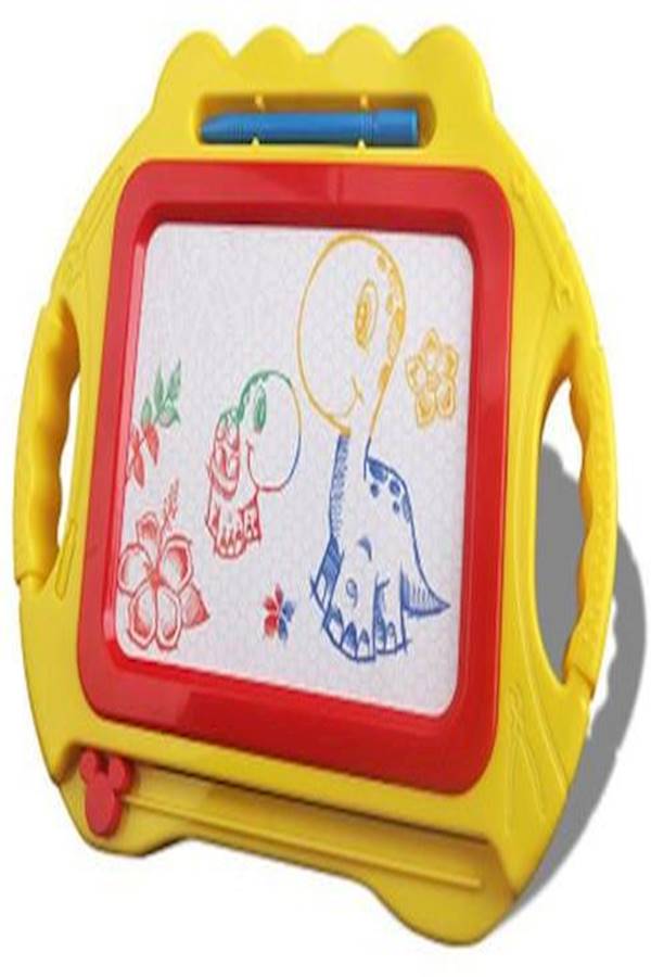 Magnetic Drawing Board With Pen Yellow/Red/White - Image 3