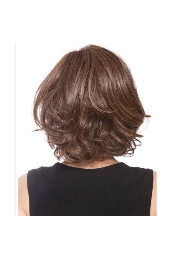 Generic Short Curly And Wavy Wig Brown  - Image 2