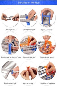 Generic 73-Piece Electric Puzzle Multi-Layer Speed Rail Track Set  - Image 2