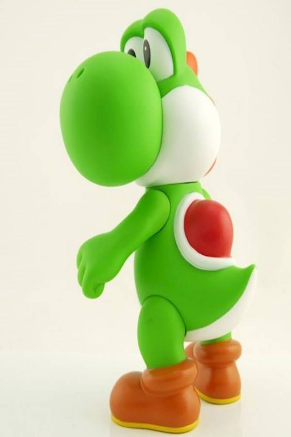 null - نموذج لعبة لمجسم متحرك بتصميم شخصية الديناصور يوشي من لعبة "super Mario" ولعبة "Super Smash Bros" من ألعاب سويتش مقاس 24 سم، لون أخضر - Image 1