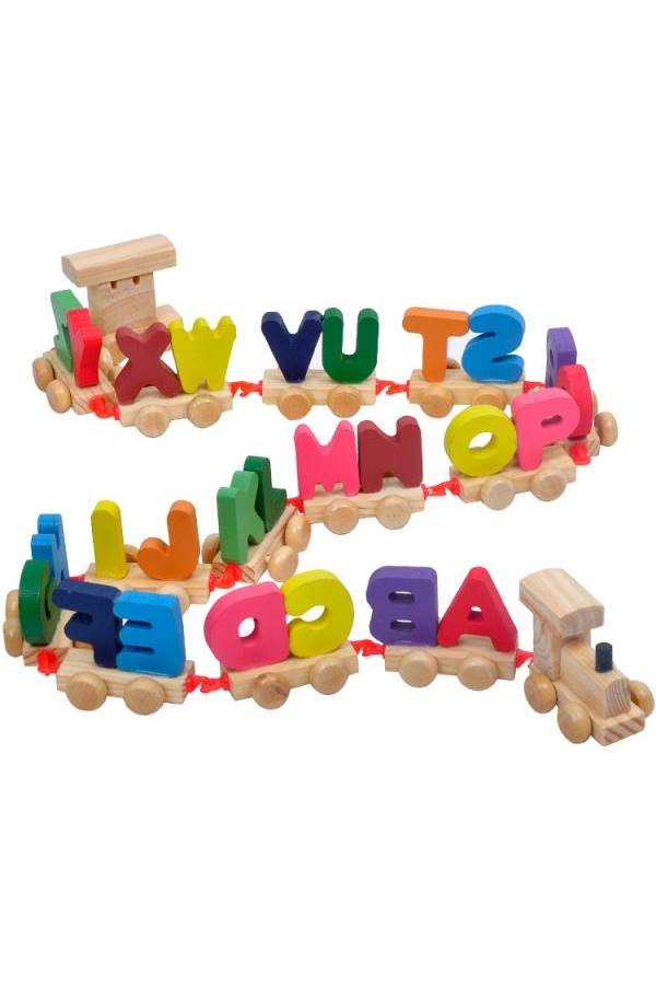 26-Letters English Wooden Toys - Image 1