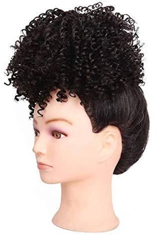 Generic African Caterpillar Explosion Head Wig With Synthetic Hairpin Brown  - Image 2