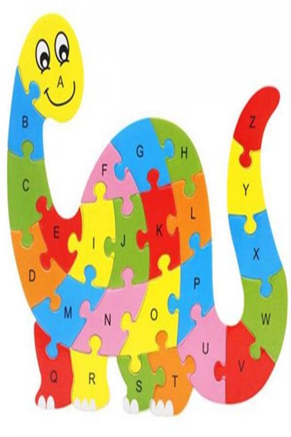 أحجية الحروف الهجائية بتصميم حيوان من الخشب - Image 1