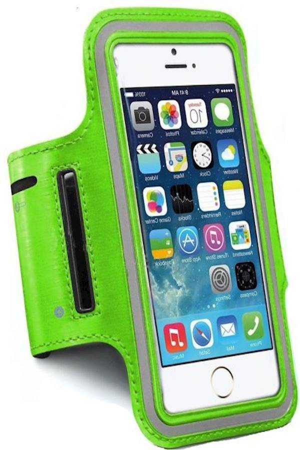 color Running Jogging Gym Sports Style Armband Cover Holder for Apple iPhone 6 Plus 5.5inch Green - Image 2