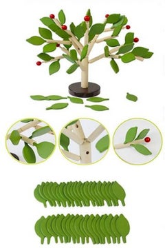 Generic Children Montessori Learning Education Wooden Toys Early Learning Table Tree Game Creature Blocks 3 Years  - Image 3