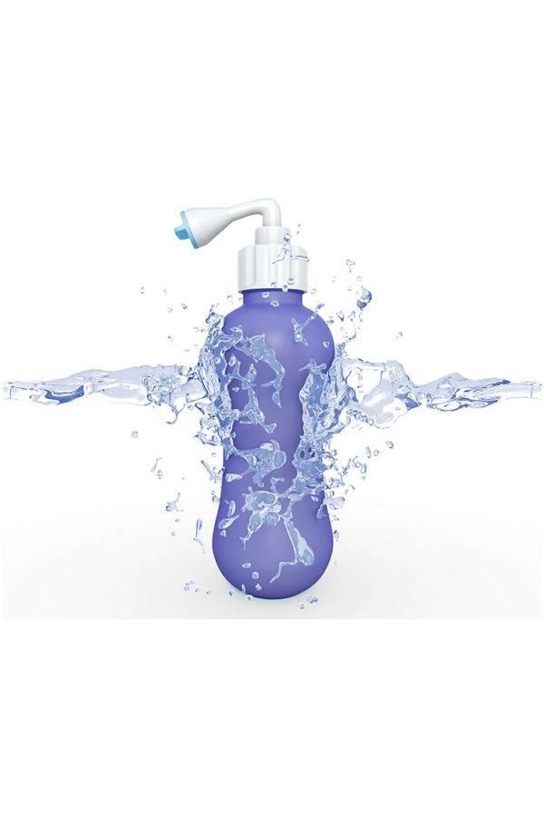 شطافة قابلة للضغط عليها ومناسبة للسفر الأرجواني / الأبيض / الأزرق - Image 3