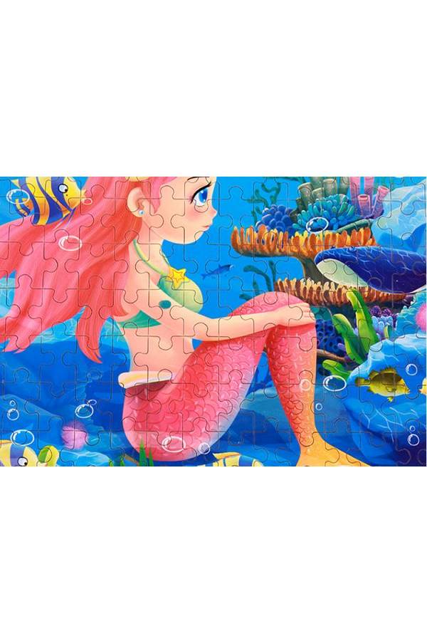 200-Piece Mermaid Jigsaw Puzzle With Metal Storage Box  - Image 1