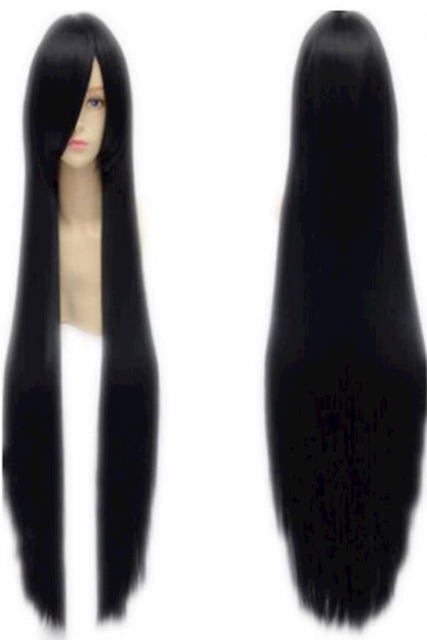 باروكة شعر مستعار بتصفيف مستقيم قصير أسود - Image 1