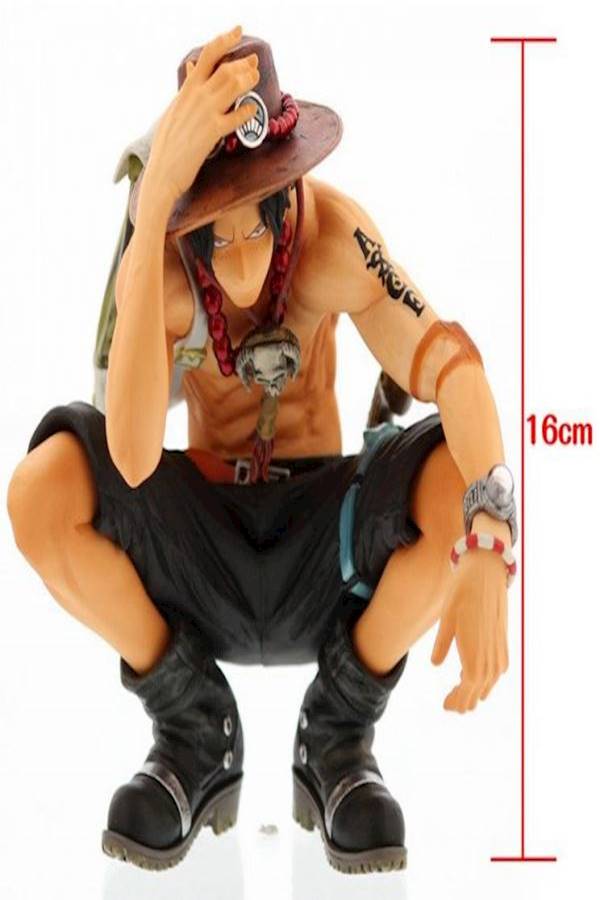 One Piece Ace Squatting Action Toys 16 Cm  - Image 5