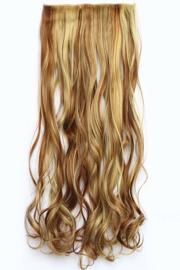 Generic Fashion Curly Hair Wig Brown/Beige 