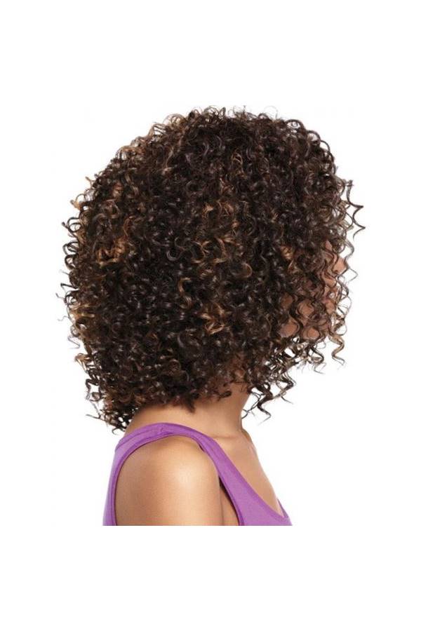 Generic Afro Curly Hair Wig Brown - Image 5