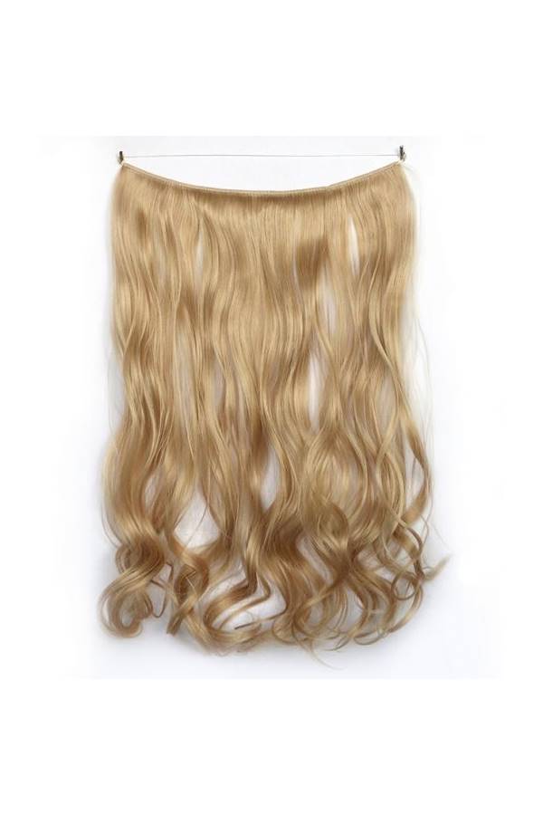 وصلات شعر طويل ومجعد أشقر ذهبي