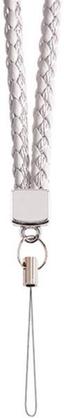 Generic - Hand Wrist Lanyard Strap Braided Case Cover For Camera/Purse/Keychain/Ipod/Psp/Wii/Usb Drives White - Image 1