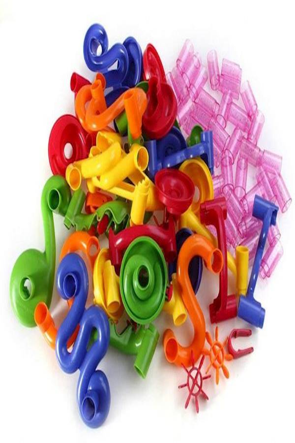 105-Piece DIY Construction Marble Race Run Maze Balls Pipeline Building Blocks 105  - Image 3