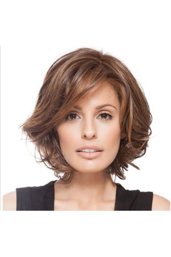 Generic Short Curly And Wavy Wig Brown  - Image 3