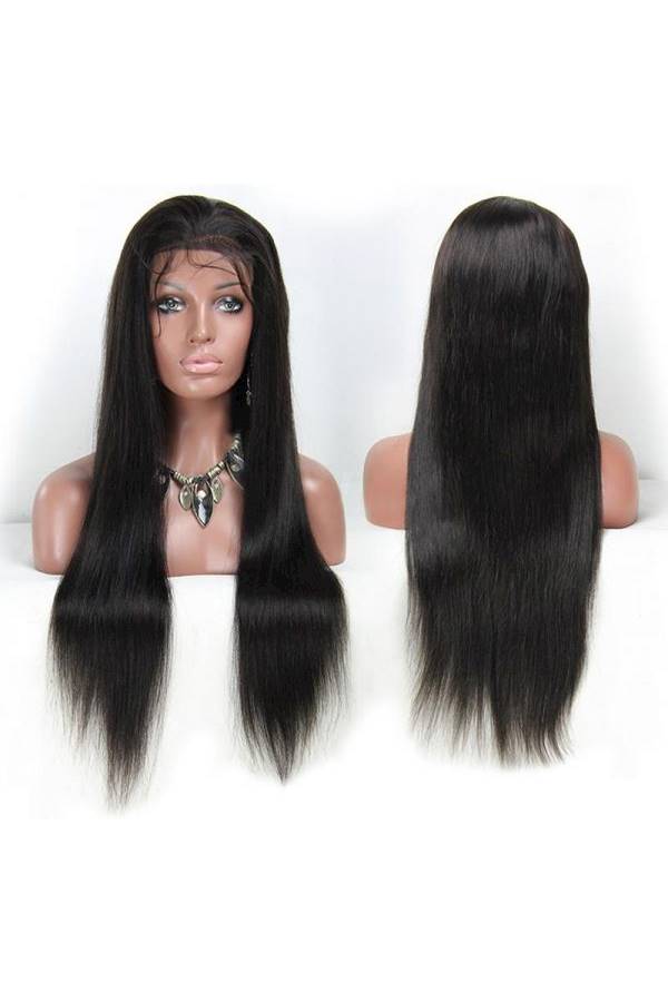 Front Lace Hair Wig Black 22inch - Image 4