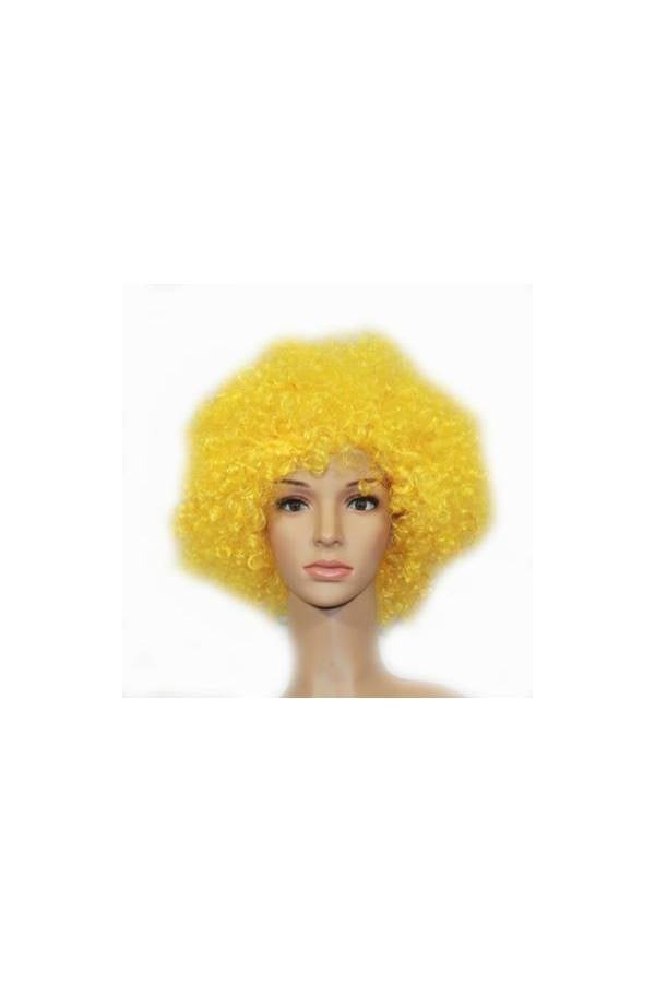 Generic Halloween Clown Wig Color Explosion Head Seven Color Children Performance Props Yellow - Image 2
