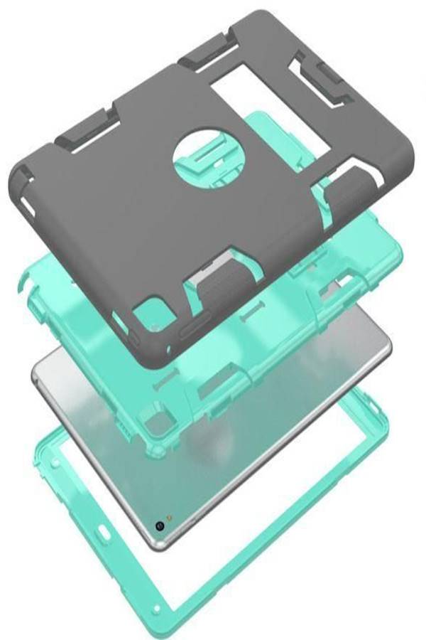 Anti Finger Rubber Shockproof Heavy Duty Tough Cover Smart Case For Apple iPad Air 2 Multi Color - Image 3