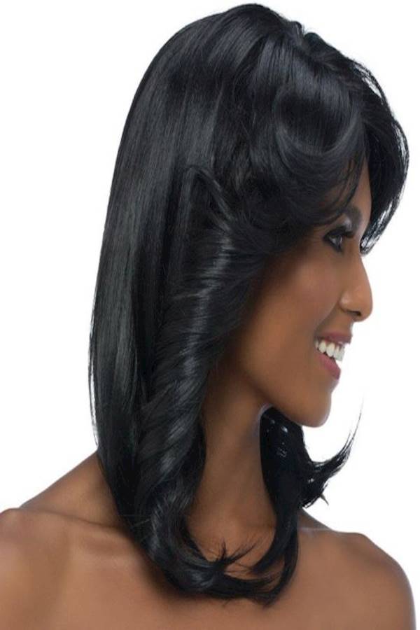 Curly Hair Wig Black 40cm - Image 3