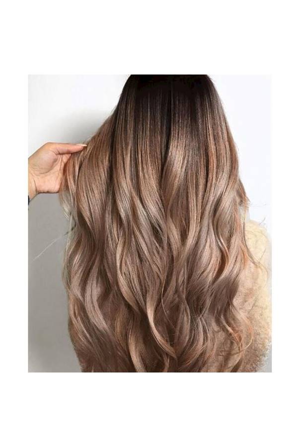 Long Synthetic Hair Wig Brown - Image 3