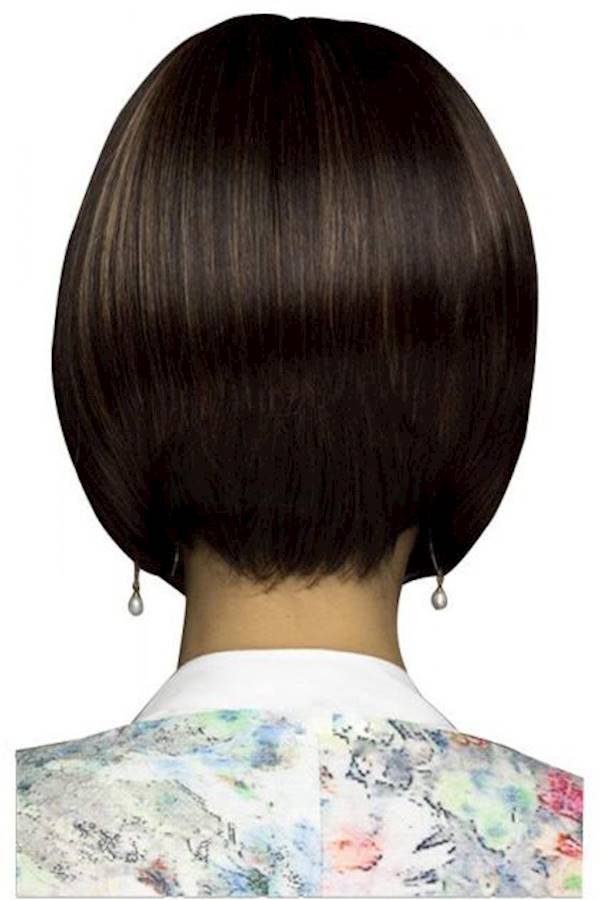 Generic Neat Bang Short Hair Wig Dark Brown  - Image 2