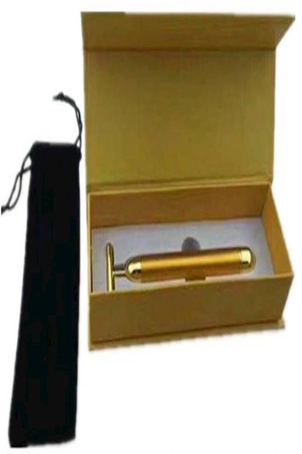 OTES Beauty Bar 24 Karat Golden Pulse Facial Massager Gold - Image 3