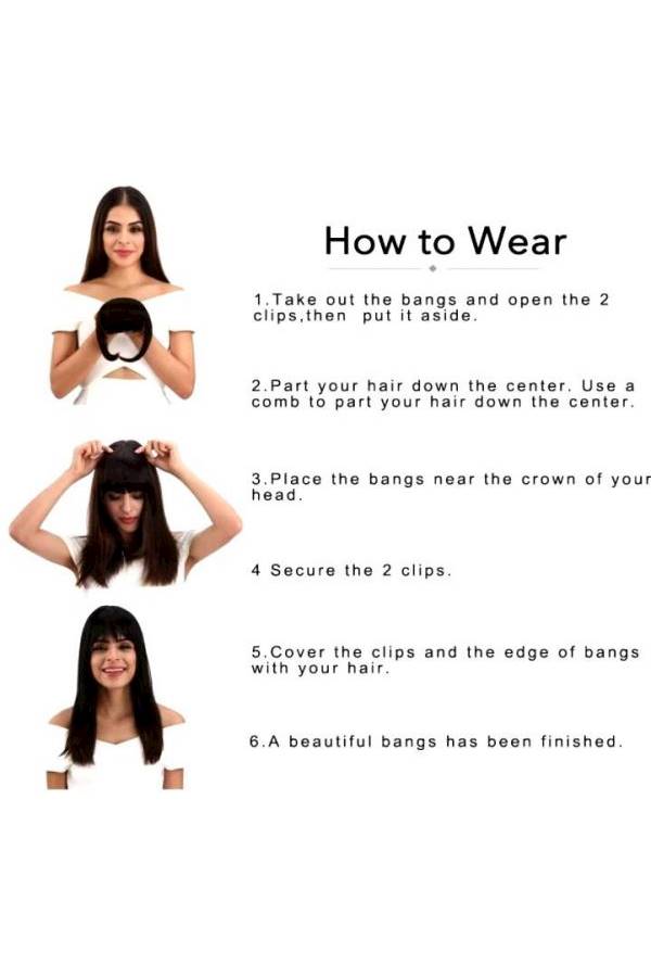 Hair Wig Extensions Black - Image 3