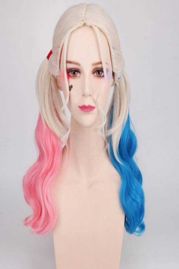Generic - Harley Quinn Wig Beige/Pink/Blue - Image 1