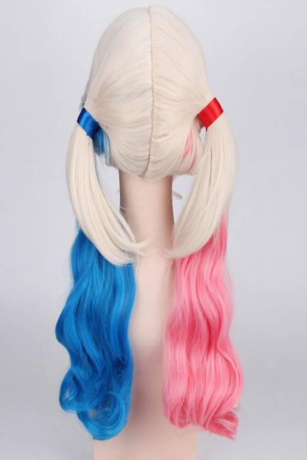 Generic - Harley Quinn Wig Beige/Pink/Blue - Image 1