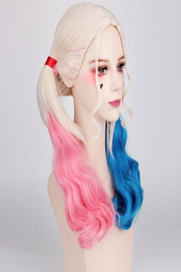 Generic - Harley Quinn Wig Beige/Pink/Blue - Image 1