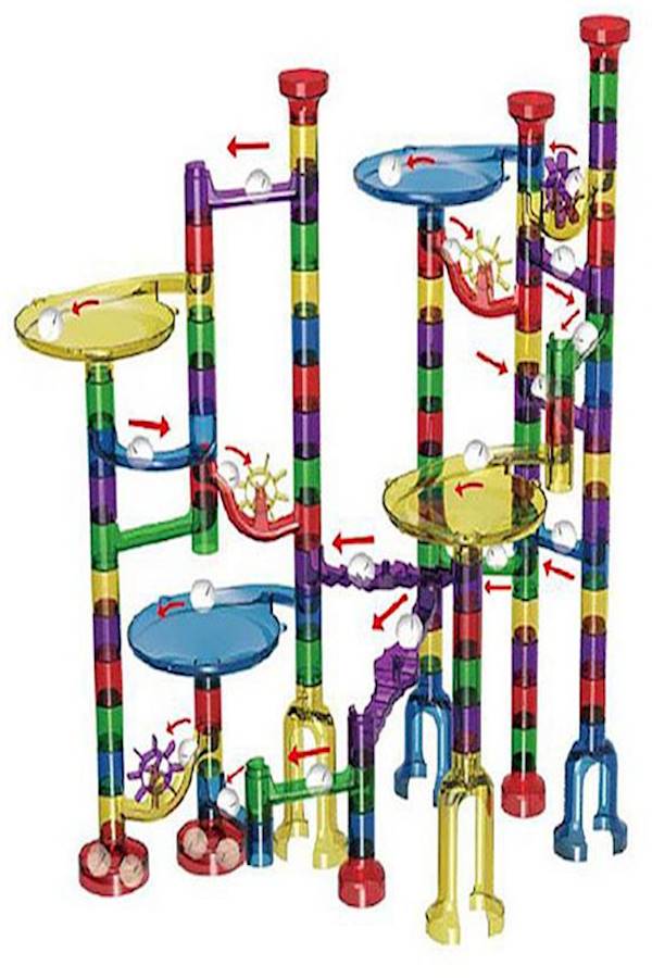 Generic - 122Pcs Marble Run Toy Marble Game Building Blocks 122 - Image 1