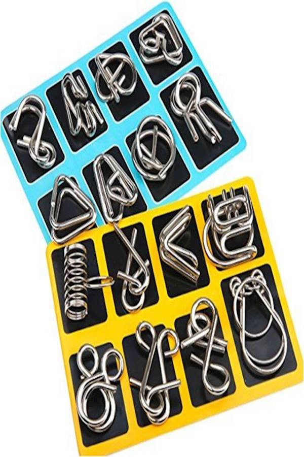 16-Piece IQ Metal Puzzle Set - Image 3