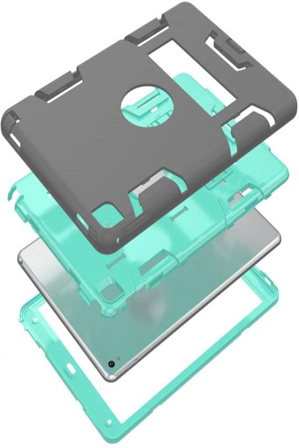 Hybrid Armor Shockproof Case Stand Hard Cover For Apple iPad Mini 4 ray - Teal Turquoise - Image 4