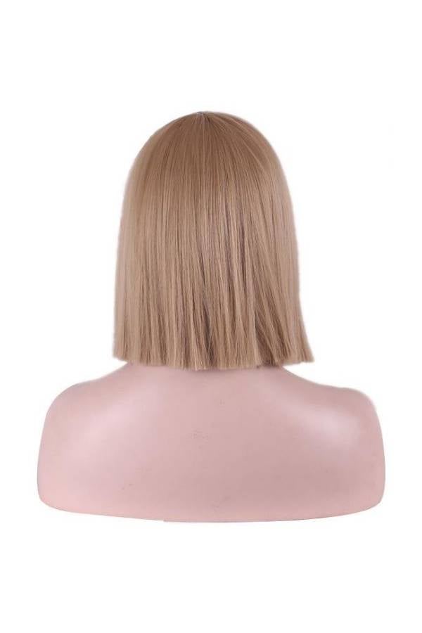 Generic Short Hair Slide Bang Wig Gold  - Image 2