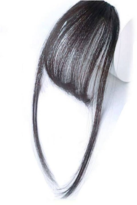 Front Hair Bangs Clip Wig Black
